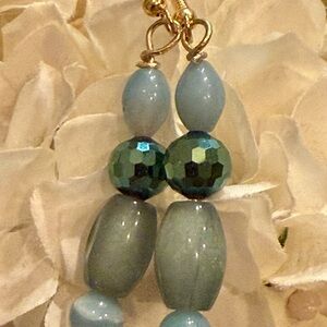 Elegant Aventurine Beaded Earrings